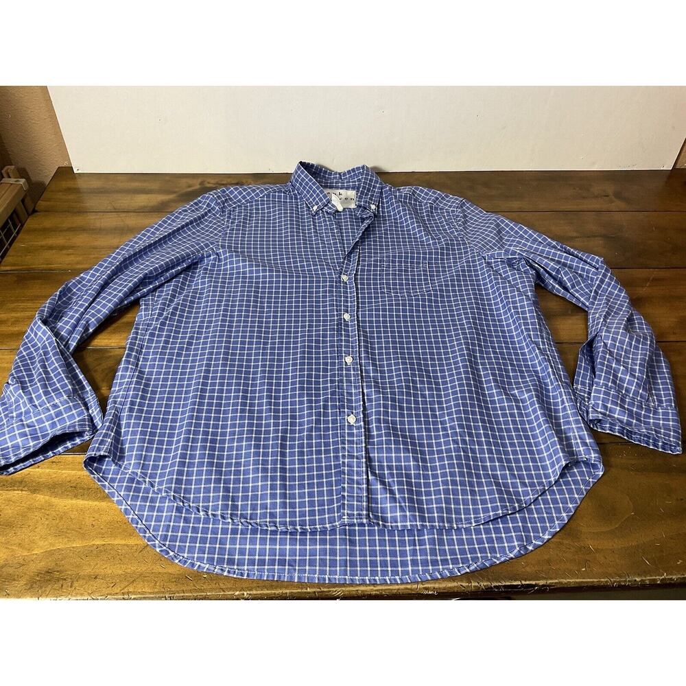 FLASH SALE 🔥 Frank & Eileen "Eileen" Shirt Women's XL Blue Button Up Cotton